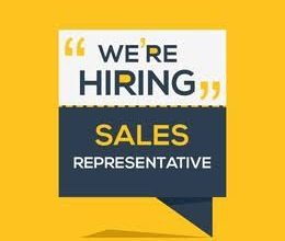 Vacancy – Sales Representative